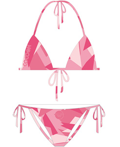 New Hot Sale OEM Design European and American Triangle Bikini Set Womens Two Piece Swimsuit Tie Side Minimal Coverage Swimwear - Product Image 1