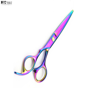 Nouveau style 2025 ciseaux de coiffeur droits en acier inoxydable avec poignée en caoutchouc pour la coiffure Design fait main original - Product Image 3