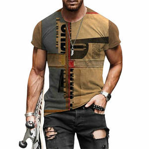 Personnalisé Hommes Slim Fit Gym T-Shirt Polyester Spandex Sublimation Imprimé À Manches Courtes Chemise De Sport Pour L'entraînement & Vêtements Décontractés - Product Image 4