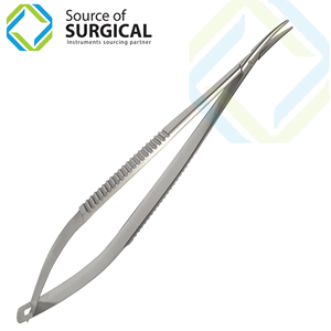 Castroviejo Manual Needle <b>Holder</b> Without Lock 140mm Instrument Set for Hospital & Clinic Use - Product Image 1