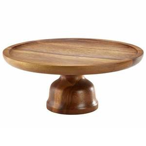 Soporte redondo para pastel de madera, gran oferta, 100%, para bodas, acacia, tres capas, postre - Product Image 5