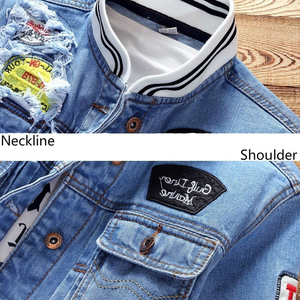 Hot Sale Slim Fit Custom <b>Denim</b> <b>Jacket</b> OEM Supply - Product Image 4