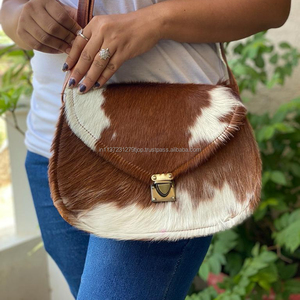 ออกแบบใหม่ที่ทําด้วยมือ Cowhide หนังกระเป๋าถือผู้หญิงที่ไม่ซ้ํากันไหล่กระเป๋าผมบนซ่อนกระเป๋ากระเป๋ากระเป๋าสําหรับสตรี - Product Image 1
