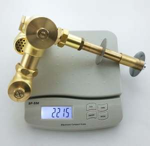 Robinet de chasse d'eau dissimulé pour toilettes en Malaisie, bouton poussoir, robinet de chasse d'eau en laiton massif, entrée DN25 - Product Image 2