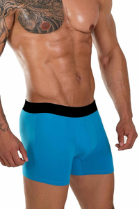 Calzoncillos bóxer transpirables de tiro alto para hombre, ropa interior 100% algodón, cómoda elasticidad - Product Image 3