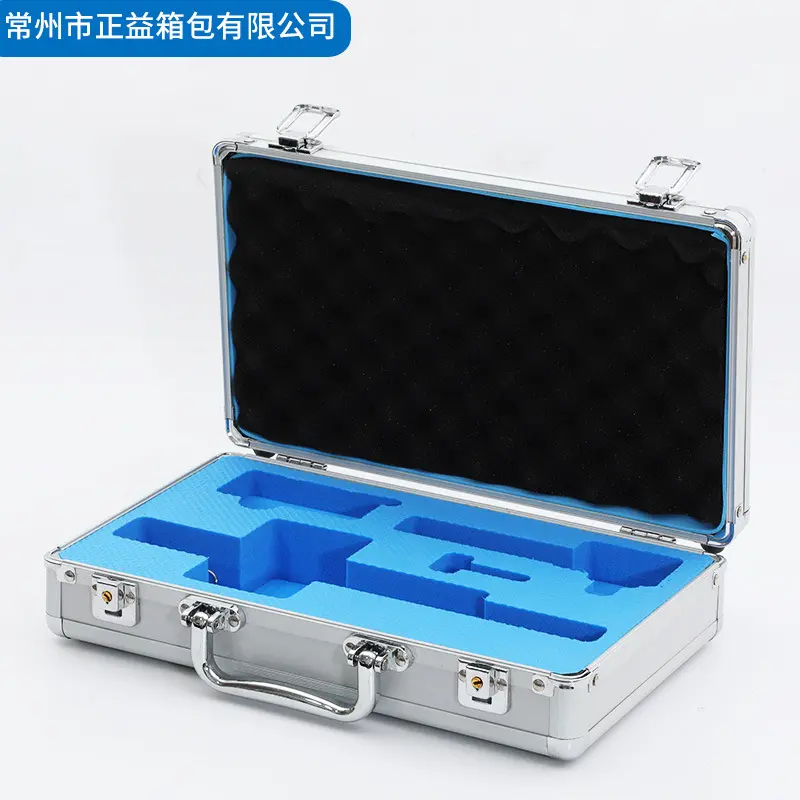 Silver Cheap Small Heavy Duty Storage Portable Aluminum Tool Case Box Set