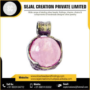 Wholesale 925 <b>Sterling</b> <b>Silver</b> Hip Hop Pendants Beautiful Agate Stone Gold Diamond Heart <b>Cross</b> Number Patterns Bezel Setting - Product Image 4