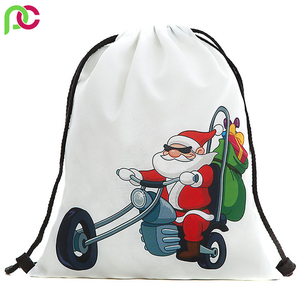 Personalized Santa Gift Storage Bag Christmas Cotton Linen Drawstring Shopping Bags with Logo Christmas Present Blank Sacks - Product Image 6