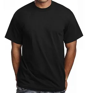Обычная черная простая футболка из 100% хлопка, мужская и женская футболка унисекс с короткими рукавами, белая футболка с V-образным вырезом из смеси хлопка