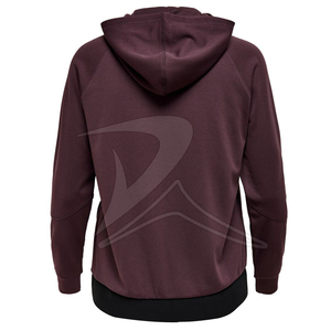 Sudadera con Capucha Casual de Invierno para Mujer, de Alta Calidad, con Bloques de Color, Peluda, Tejido de Algodón/Poliéster, Técnica Lavada - Product Image 2