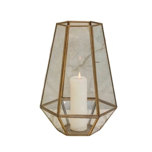 Farol colgante de acero inoxidable, soporte de vela, forma personalizada a la moda, diseño único, precio al por mayor - Product Image 1