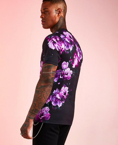 Nouvelle arrivée Pas cher élégant de haute qualité coton longue ligne ronde impression de t-shirt personnalisé plaine respirant sublimation t-shirt Gym - Product Image 3