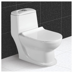 Vệ Sinh Một Mảnh Nhà Vệ Sinh Tường Gốm Gắn Dual-Flush Flush Ống Thành Phần Hiện Đại Tự Động Khử Mùi Vuông Lốc Xoáy - Product Image 4