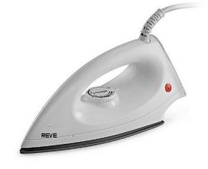 Reve Classic 1000 Watt Fer à sec électrique-Semelle en céramique antiadhésive Usage domestique (Blanc) - Product Image 6