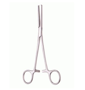 Pinzas Hemostáticas Manuales de 13 cm con Dientes 1x2, Instrumento Quirúrgico de Acero Inoxidable, Base Recta, Kocher - Product Image 3