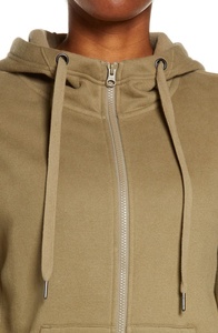 OEM Khaki Mujeres Jogging Trasuit Set Personalizado Pantalones de chándal con capucha Pantalones de chándal con cremallera 2 piezas Gimnasio Ropa de entrenamiento Talla XL - Product Image 4