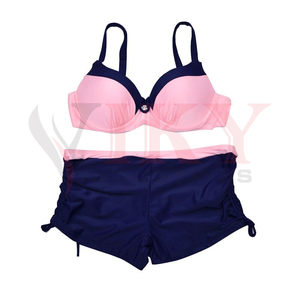Maillot de bain deux pièces pour femmes, rose, Sexy, Push-Up, couleur solide, Sport, Angle plat, grande taille, costumes de plage, 2022 - Product Image 1