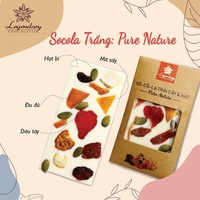 Caja de Barras de Chocolate Sólido Artesanal con Frutas y Nueces, 27g, PURE NATURE, Chocolate Blanco, Verde y Negro, Vietnam, Fresa