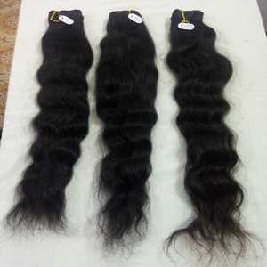 100% pas cher pleine dentelle perruque Indienne cheveux humains perruque synthétique pour faire des extensions de cheveux - Product Image 3