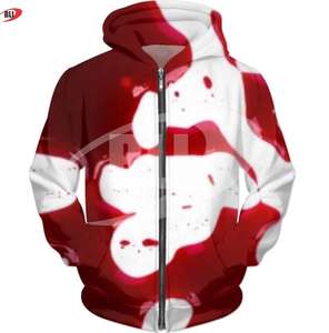 Custom 3D Diseños muy populares Sublimación completa Sudadera con capucha 100% Poliéster Fleece Zip Hoodies Slim Fitted Productos al por mayor Unisex - Product Image 2