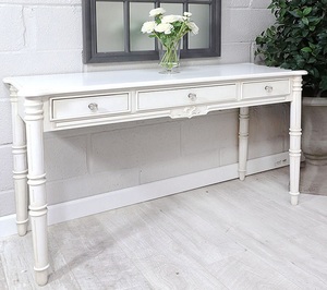 Console en bois blanc Décoration d'intérieur Amérique Royaume-Uni Irlande Meubles Commode Table en bois d'acajou Design moderne Meubles de maison - Product Image 5