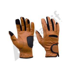 Nouveaux gants d'équitation en cuir d'hiver sur mesure à doigts entiers - Product Image 6