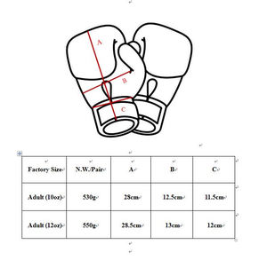 Guantes de boxeo logotipo personalizado Fitness profesional punzonado entrenamiento PU cuero guantes de boxeo - Product Image 6