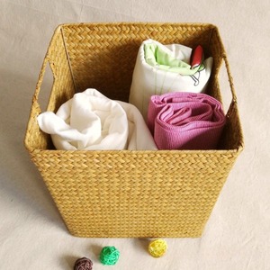 Woven Seagrass Laundry Basket Seagrass <b>Storage</b> Basket <b>Storage</b> of Dirty <b>Clothes</b> <b>For</b> Your Home Eco-friendly Cheap And High Quality - Product Image 5
