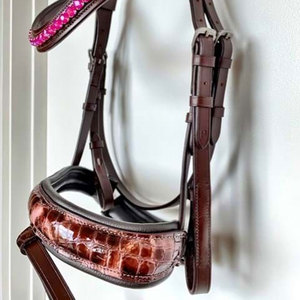 OEM ODM Custom Logo Professional Manufactures 100% Top High Quality PU Leather Horse Riding Bridle With <b>Cheap</b> Price - Product Image 3
