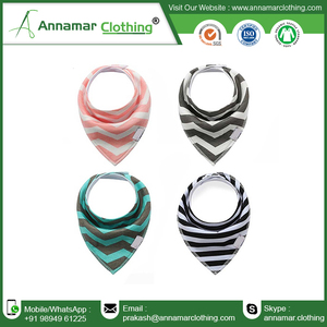 100% bandana en mousseline de coton biologique bavoir bave personnalisé imprimé avec marque privée - Product Image 5