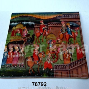 <b>Printed</b> Design Wooden Coaster for Tea Coffee - Product Image 5