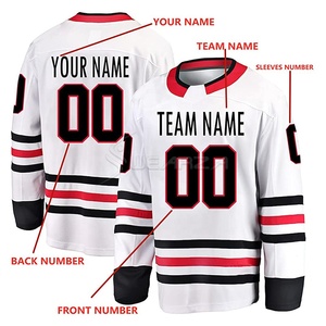 Jerseys de hockey personalizados para hombre, jersey de hockey con impresión por sublimación a la venta, jerseys de equipo de hockey sobre hielo bordados personalizados - Product Image 2