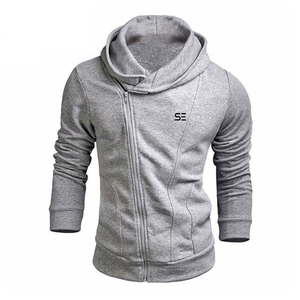 Custom Cotton polyester warm zipper hoody Men plus size printing winter Coat long sleeve <b>jacket</b> for men - Product Image 1