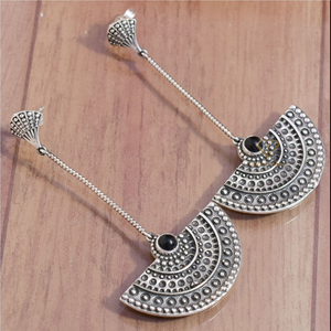 Exquisite Natural Black Onyx Gemstone 925 Sterling <b>Silver</b> Drop & <b>Dangle</b> <b>Earrings</b>, Wholesale Hanging <b>Earrings</b> For Manufacturer - Product Image 2
