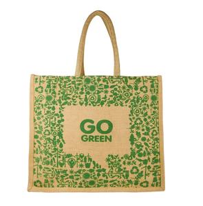 Sac de transport en jute biologique vert magnifiquement cousu à un prix économique pour l'épicerie Légumes Fruits Industrie des réunions - Product Image 2