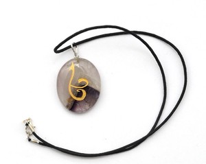 ซื้อออนไลน์อเมทิสต์รูปไข่รูนสัญลักษณ์จี้: อเมทิสต์รูปไข่รูป Rune สัญลักษณ์จี้สำหรับขาย - Product Image 1