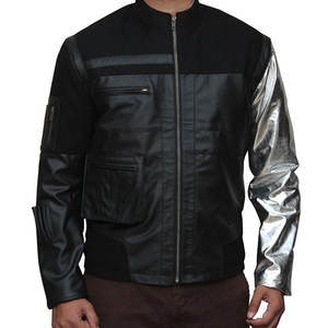 Veste de moto en cuir d'agneau, coupe Slim, Style motard, de qualité supérieure, nouvelle collection - Product Image 2