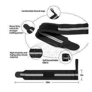 ที่รัดข้อมือนีโอพรีนสำหรับยกน้ำหนักออกกำลังกายในยิมผ้านีโอพรีนพิมพ์โลโก้ได้ตามต้องการ - Product Image 6
