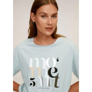 Camiseta Personalizada Lisa, Extra Grande, de Manga Corta, 100% Algodón, Color Sólido, para Mujer - Product Image 5