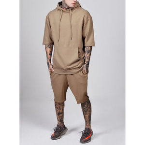 Creat-Jersey con tu propio diseño para hombre, sudadera con capucha y pantalón corto ajustado, chándal personalizado - Product Image 3