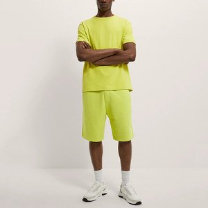 ชุดเสื้อกางเกง2ชิ้น,เสื้อยืดผ้าฝ้ายสำหรับฤดูร้อนมีโลโก้แบบเฉพาะ - Product Image 3