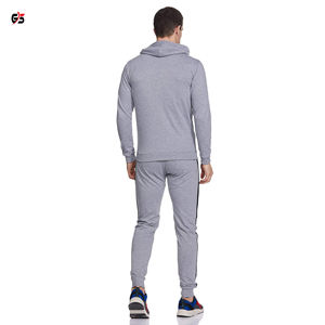Chándal de algodón pesado con cremallera para hombre, conjunto de Top y pantalón corto ajustado para gimnasio, producto OEM, nuevo, precio barato - Product Image 2