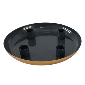 Decoración navideña de hierro, soporte de Adviento de Metal, vela de Color negro mate para mesa, hecho a mano, personalizado, novedad - Product Image 4