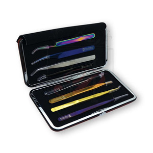Bolsa/funda magnética para sujetar pestañas, pinzas de extensión de pestañas de hasta 6 pulgadas, Etiqueta Privada, funda de transporte bonita - Product Image 1