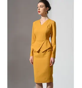 Custom Suit for Women Fashion long sleeve with Skirt Women Dress Clothes