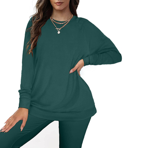 Sudadera retro de manga larga con cuello redondo y letras - Product Image 6