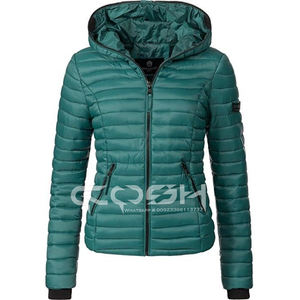 Chaquetas hinchadas de Invierno para mujer, forro polar acolchado transpirable con cuello levantado tejido de Pakistán - Product Image 3