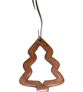 CHRISTMAS HANGING ORNAMENT COPPER COLOUR DESIGN CHRISTMAS <b>TREE</b> DECORATION HIGH QUALITY COPPER <b>TREE</b> - Product Image 1