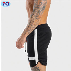 Haute Qualité Gym Short Été Logo Personnalisé Blanc Plaine Séchage Rapide 100% Polyester Hommes Court - Product Image 5