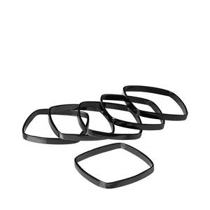 Anneaux de serviette en métal de forme carrée de vente chaude avec finition noire pour une utilisation quotidienne de la cuisine et un but décoratif - Product Image 1